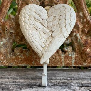 Angel Wing Heart Wall Hook